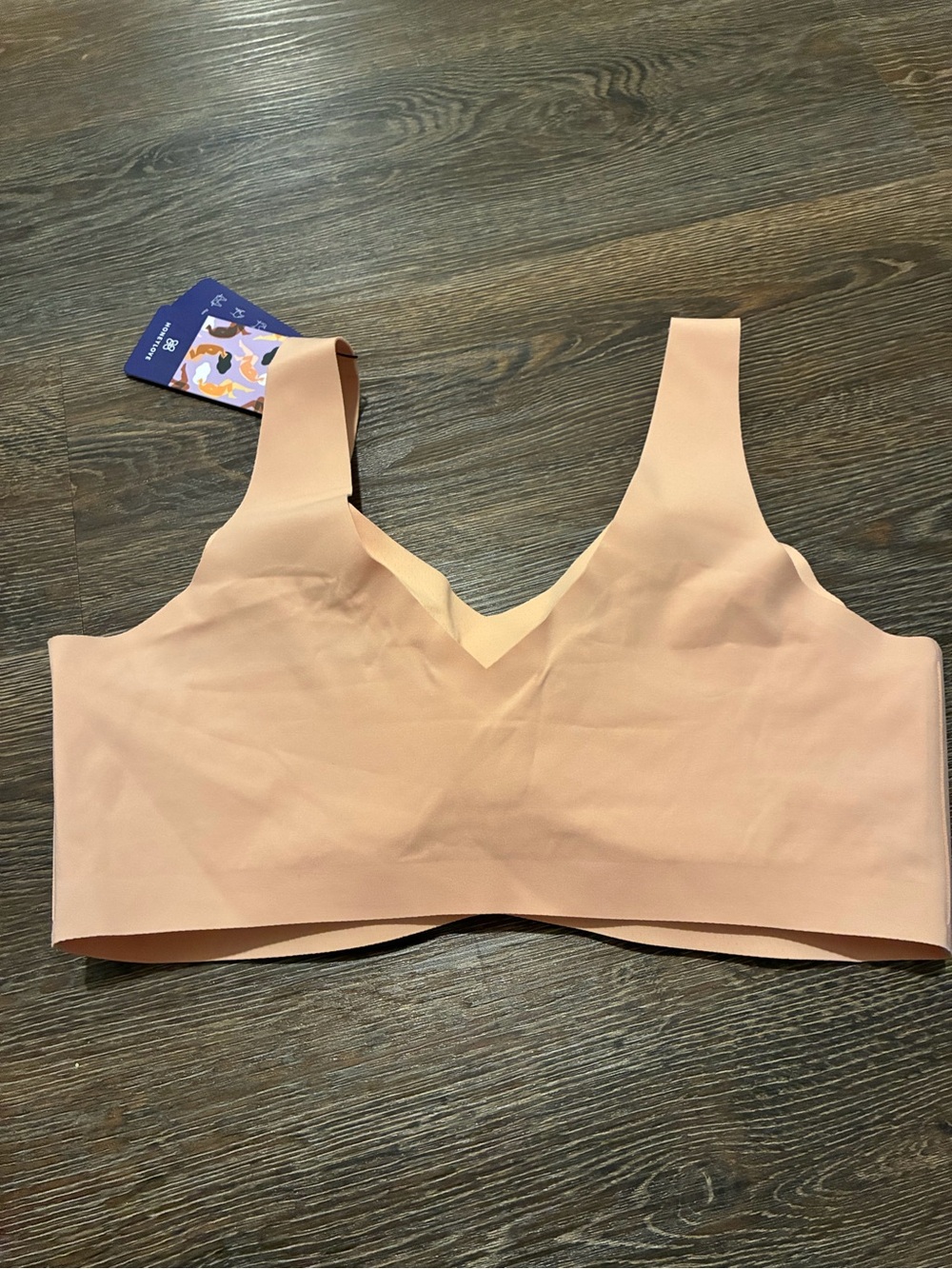 Honeylove Seamless vneck nudeComfort Bra - Picture 2 of 4